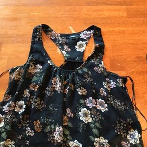 black floral shirt